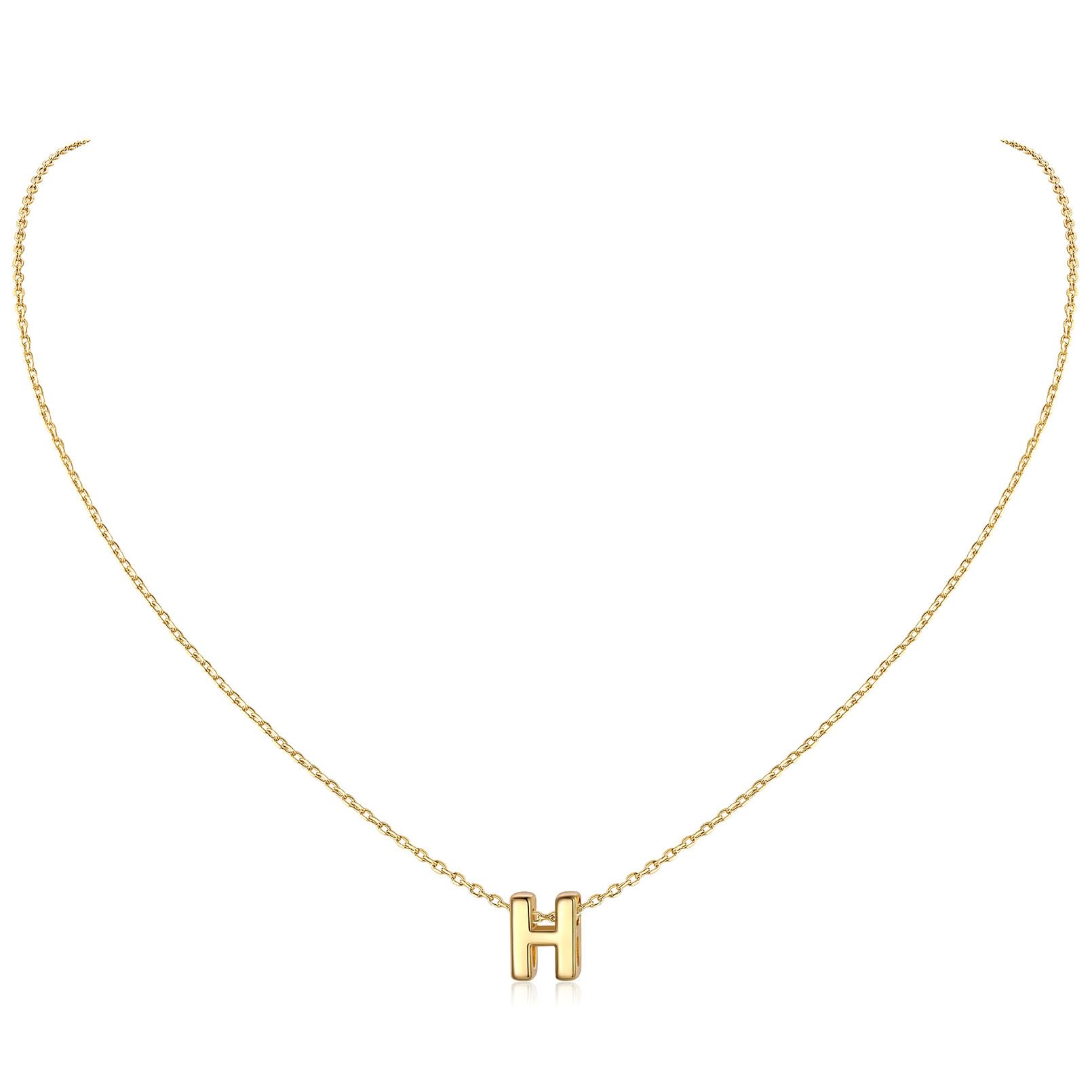 ChicSilver 925 Sterling Silver Initial Necklace for Women - Personalized Dainty Letter Pendant Jewelry - Perfect Birthday Gift, Anniversary Present with Elegant Gift Box - Ideal for Everyday Wear, Date Nights & Special Occasions