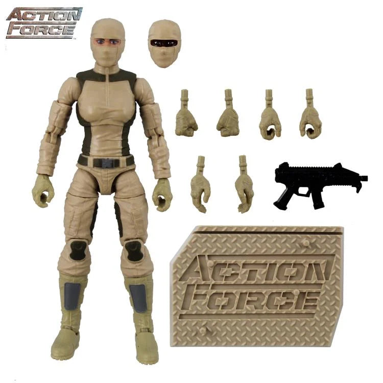 Action Force Series 3: Desert Trooper Female Action Figure - Military Collectible Toy for Display & Play | Perfect for Collectors, Gift Giving & Battle Scene Dioramas