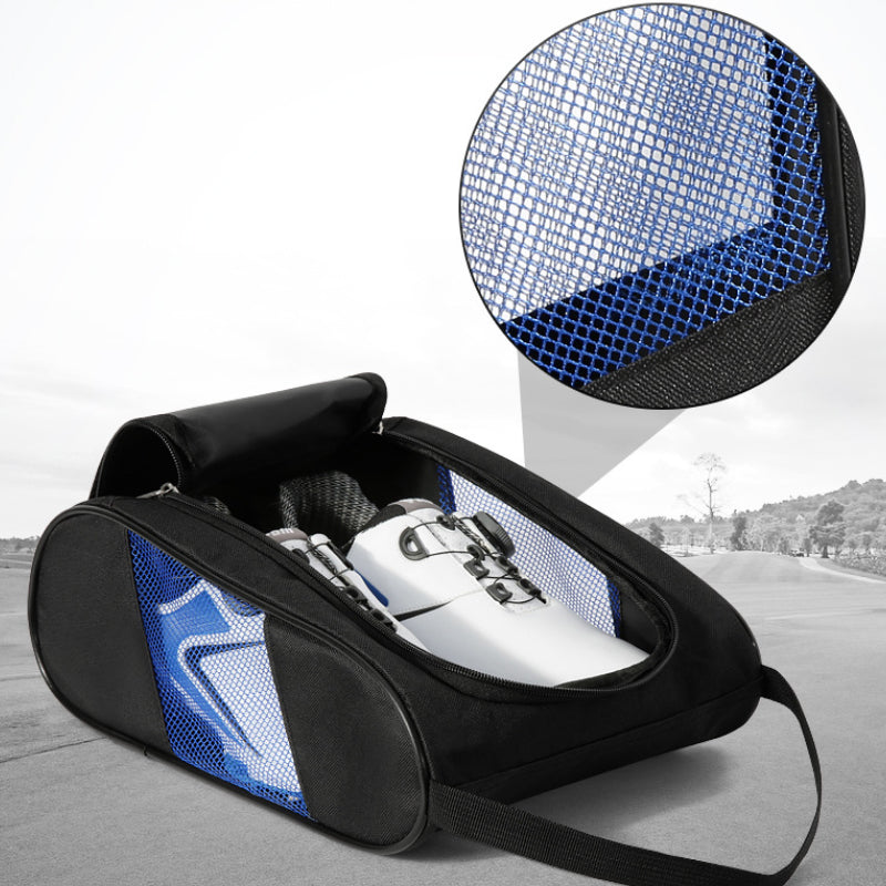 PGM Portable Mini Golf Shoe Bag - Lightweight Nylon Golf Ball Holder & Tee Organizer - Breathable Sports Accessories Pouch for Golfers | Perfect for Travel, Course & Storage