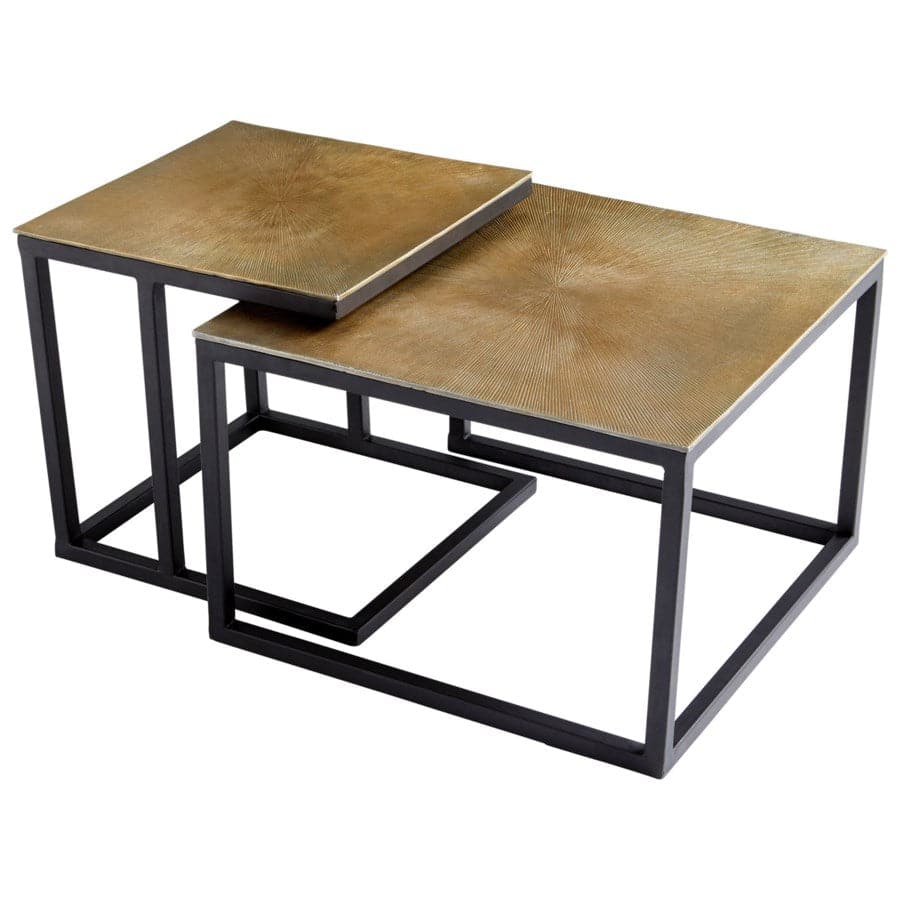 Arca Nesting Tables Set of 3 - Modern Wood Side End Tables for Living Room, Bedroom - Space Saving Multi-Level Coffee Tables for Small Spaces - Perfect for Home Decor, Apartment Furniture