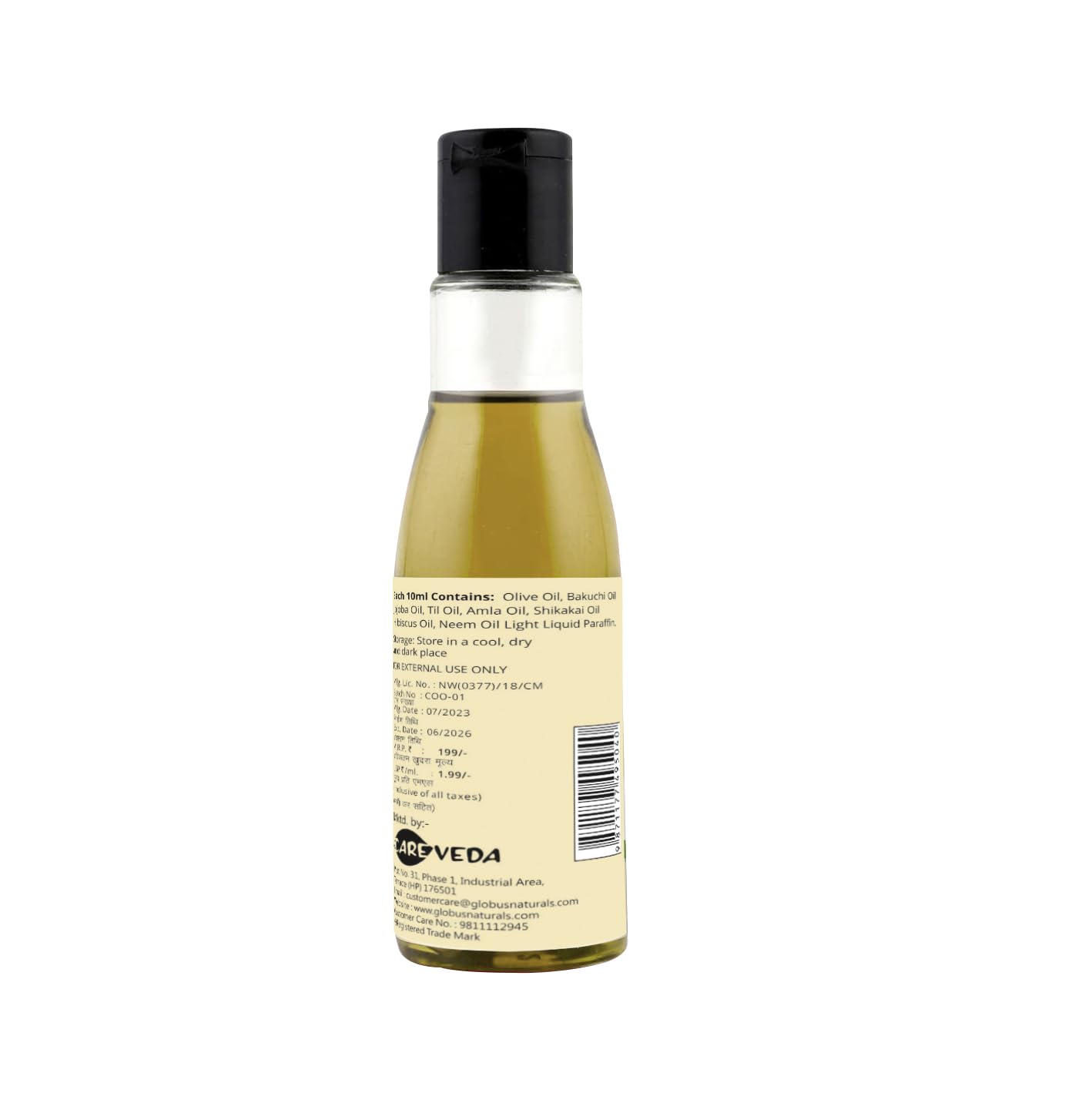 CareVeda Olive Oasis Hair Oil with Bakuchi & Til Oil - 100% Natural Hair Treatment for All Hair Types - 100ml (Pack of 3) - Promotes Hair Growth, Reduces Frizz & Adds Shine - Perfect for Daily Hair Care & Scalp Massage