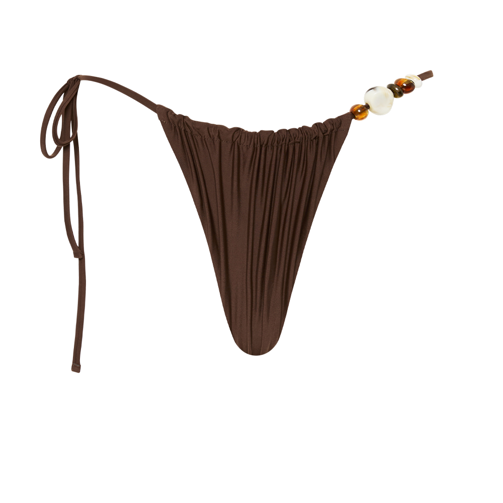 Jeanne Beaded String Brief - Elegant Lace Underwear for Women, Comfortable and Sexy Panties for Daily Wear or Special Occasions