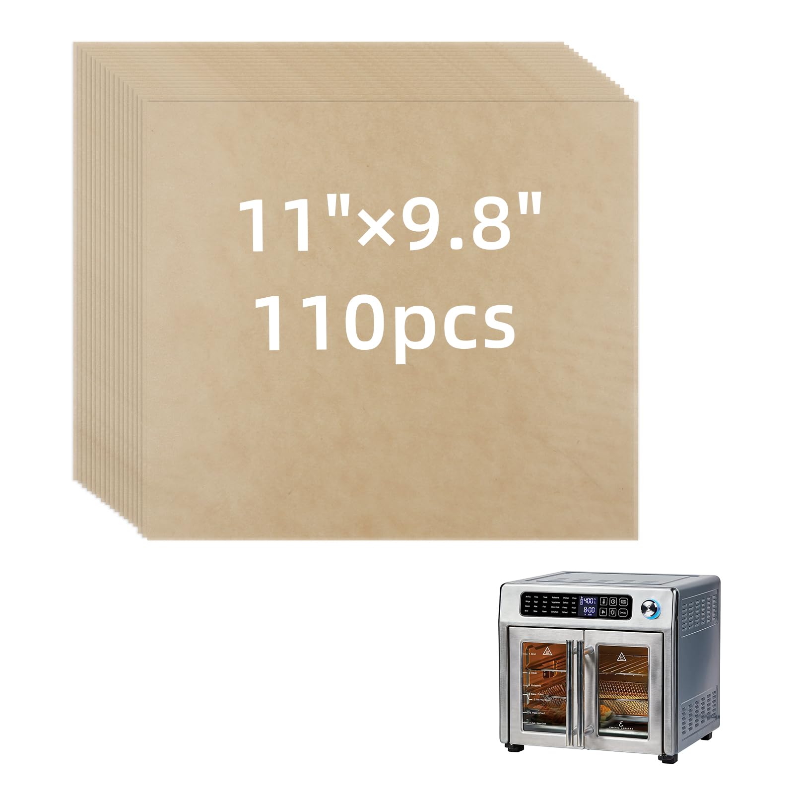 110PCS Unbleached Air Fryer Liners - 11
