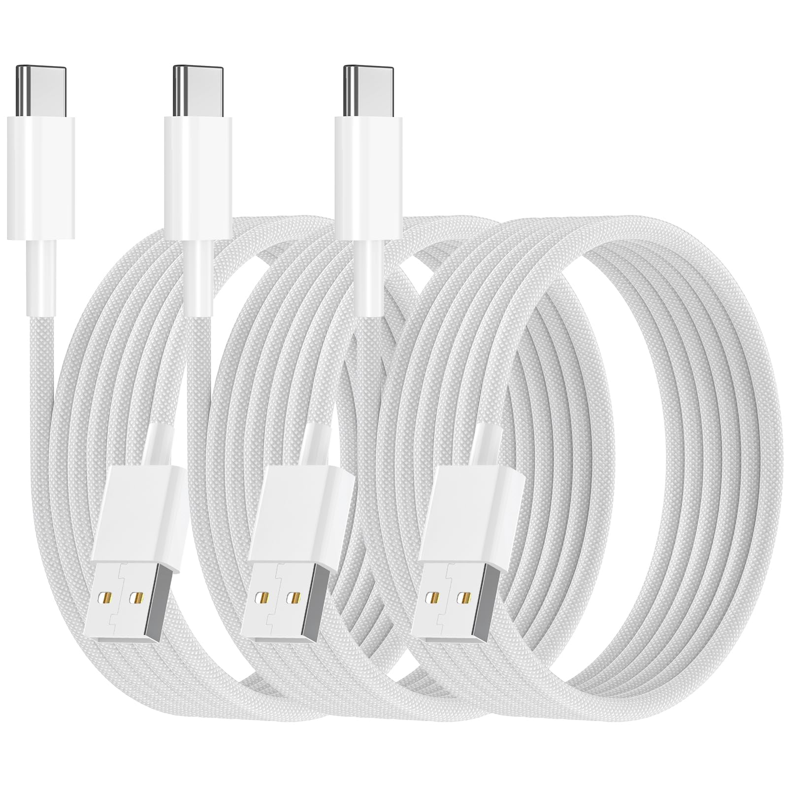 MFi Certified USB A to Type C Car Charger Cable 60W Fast Charging & Data Sync Braided 3Ft for iPhone 16/16 Pro/16 Pro Max/16 Plus/15/14/13/12 - Perfect for Road Trips & Daily Commutes
