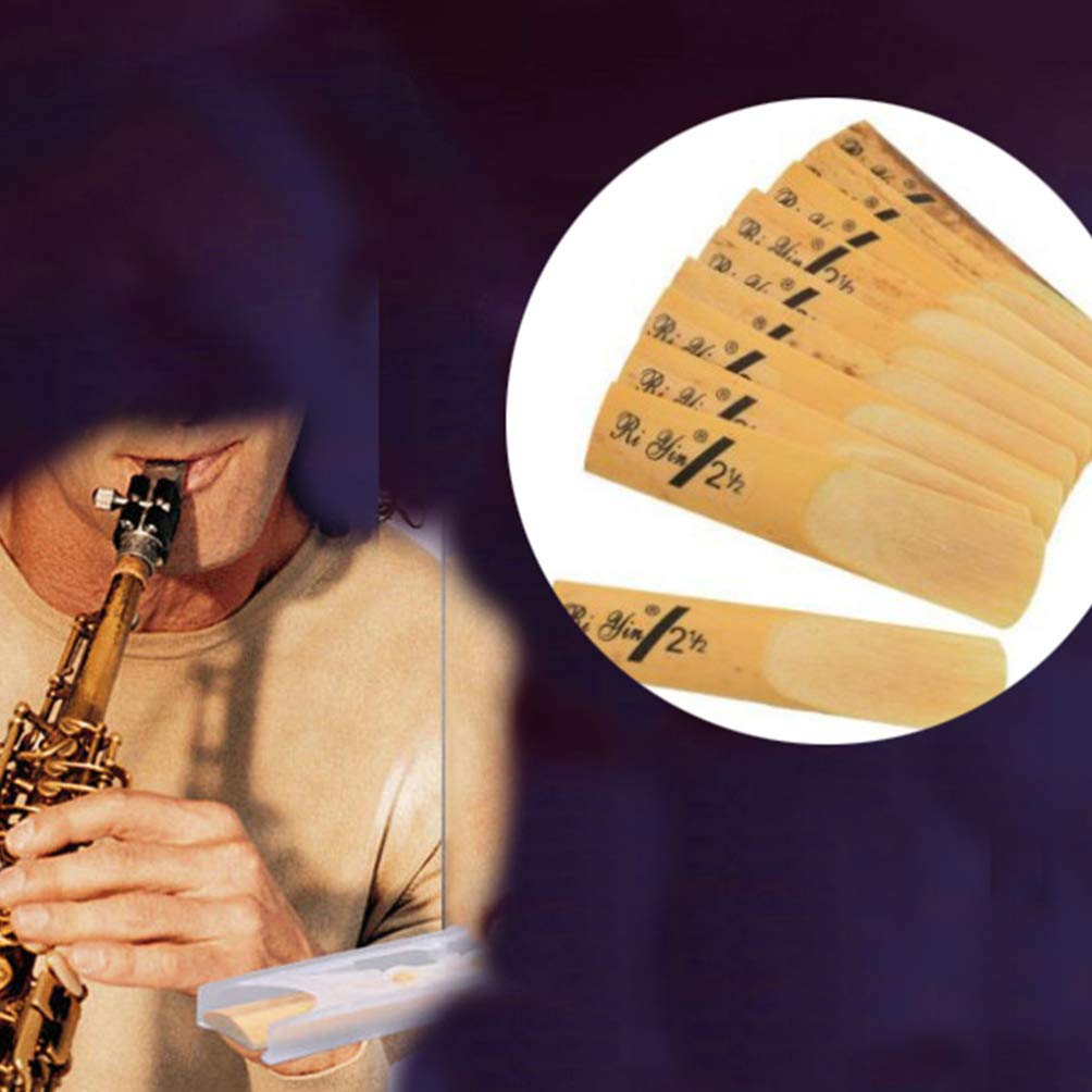 10pcs Professional Bb Clarinet Reeds for B Flat Clarinet - High Quality Woodwind Accessories for Clarinetists | Perfect for Practice, Performances & Band Rehearsals