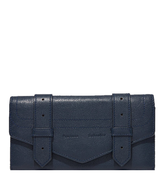 Premium PS1 Continental Flap Wallet in Brass Finish - Midnight Black Genuine Leather | Stylish RFID-Blocking Men's Wallet for Business & Travel
