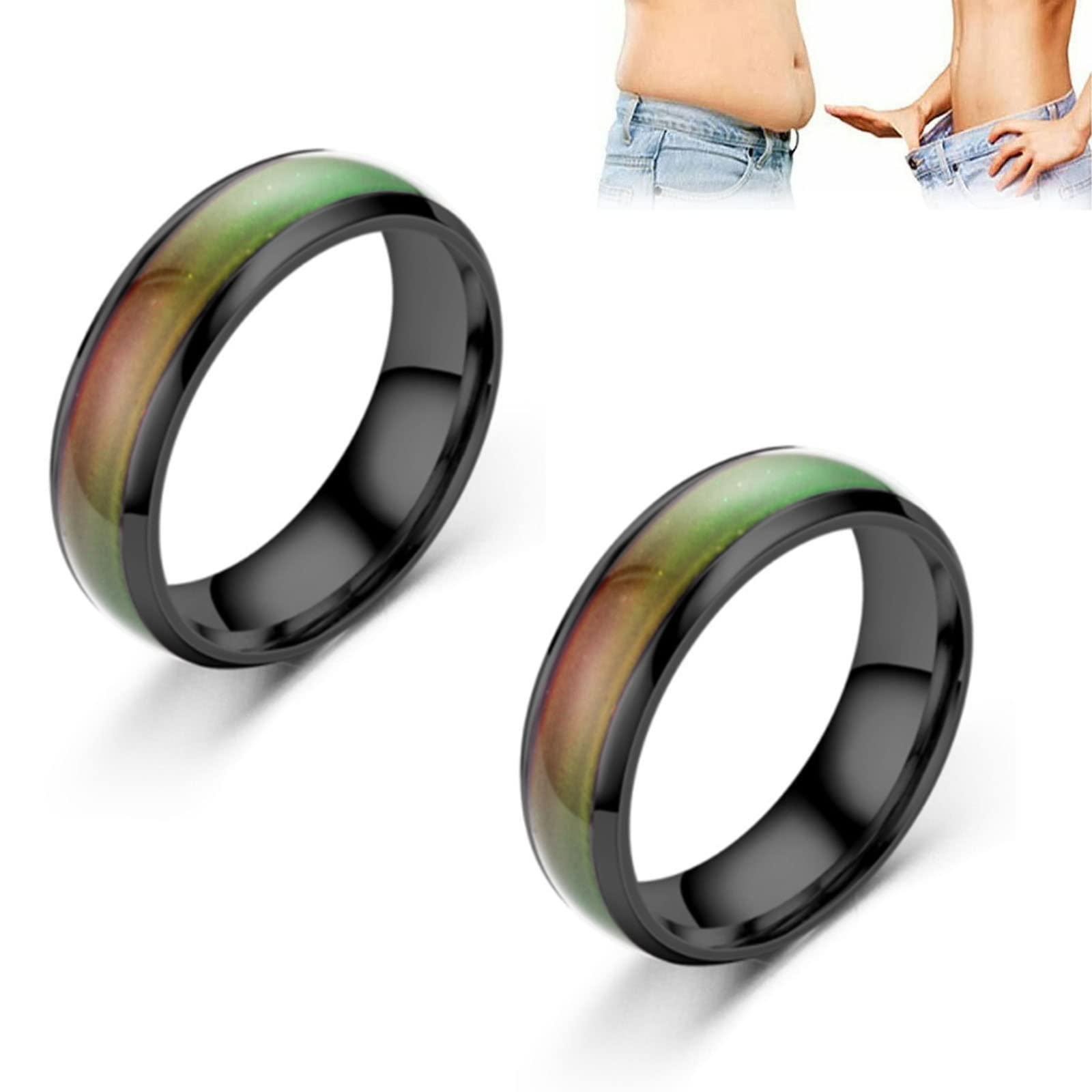 FOLENZU Lymphvity Thermotherapeutic Magnetic Ring for Women & Men - Lymphatic Drainage Detox Therapy Jewelry with Mood Color Changing Thermochromic Technology - Perfect for Wellness, Stress Relief & Fashion Accessories