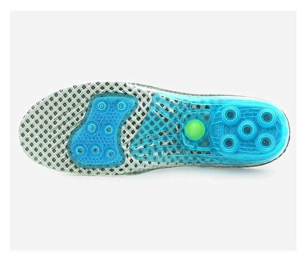 Orthotic Arch Support Insoles for Flat Feet - Silicone Gel Shoe Inserts for Men & Women (Size 41-46) - Shock Absorbing Orthopedic Insoles for Running, Walking & Standing All Day