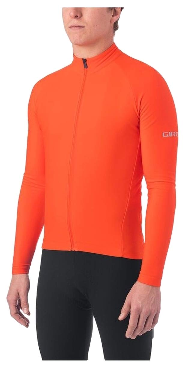 Giro Men's Chrono Thermal Long Sleeve Cycling Jersey - Breathable & Moisture-Wicking Bike Shirt for Road & Mountain Biking - Perfect for Cold Weather Training & Outdoor Cycling Adventures
