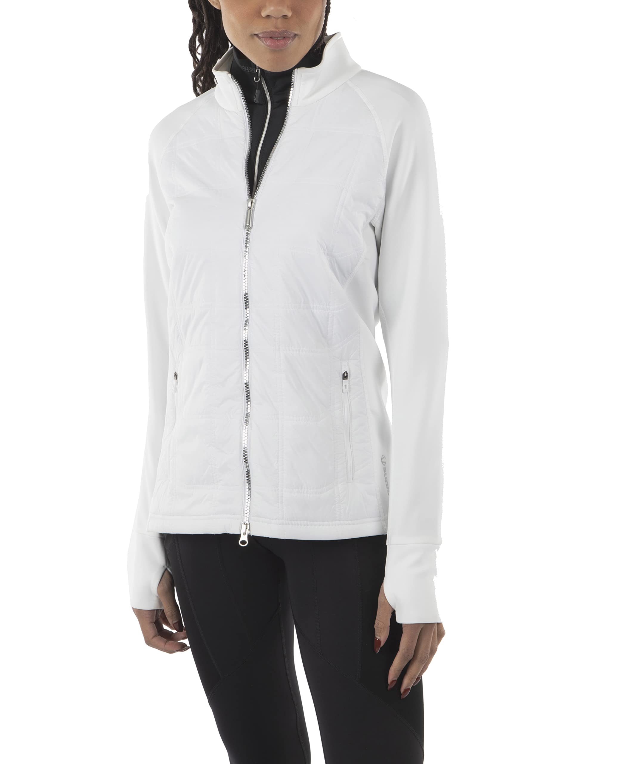 Sunice Women's Ella Long Sleeve Windproof Insulated Thermal Jacket - Winter Warm Waterproof Coat for Skiing, Hiking & Outdoor Activities