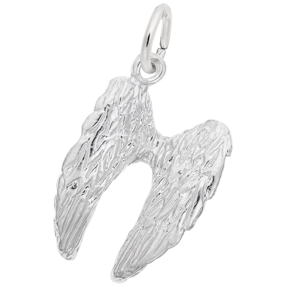 Angel Wings Charm for Jewelry Making - Sterling Silver or Gold Plated Pendant for Bracelets, Necklaces & DIY Crafts - Perfect for Gifts, Bridal Accessories & Everyday Wear
