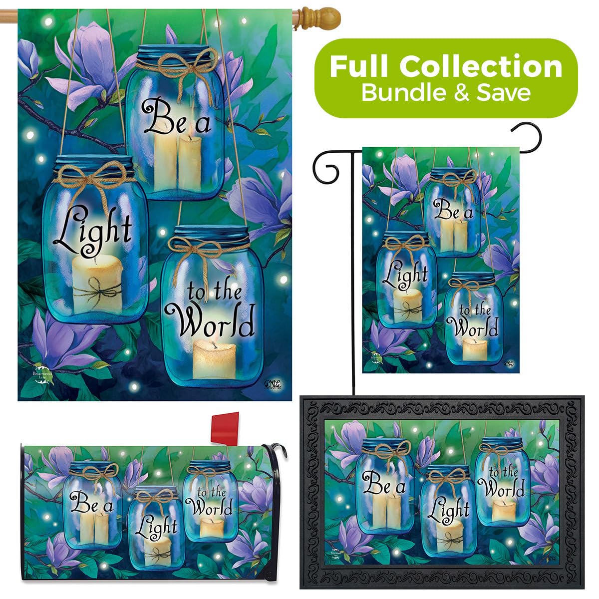 Briarwood Lane Spring Home Decor Bundle - Garden Flags, House Flags, Mailbox Covers & Doormats for Seasonal Outdoor Decor | Perfect for Easter, Mother's Day & Spring Celebrations