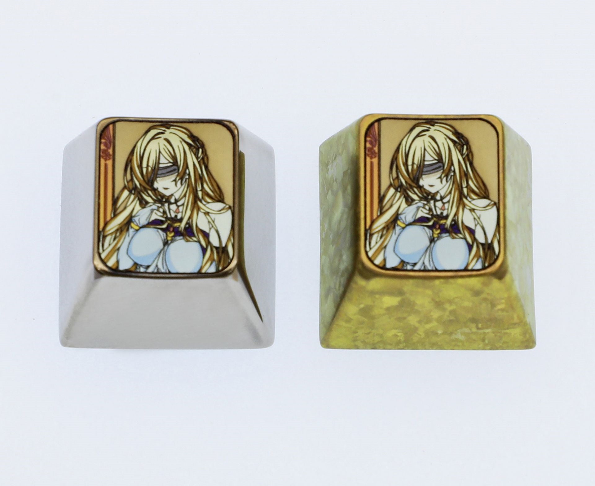 Goblin Slayer & Sword Maiden Anime Keycaps - Premium 1U Titanium Alloy Custom Mechanical Keyboard Keycaps for Gaming & Typing - Perfect for Anime Fans, Gamers & Novel Enthusiasts