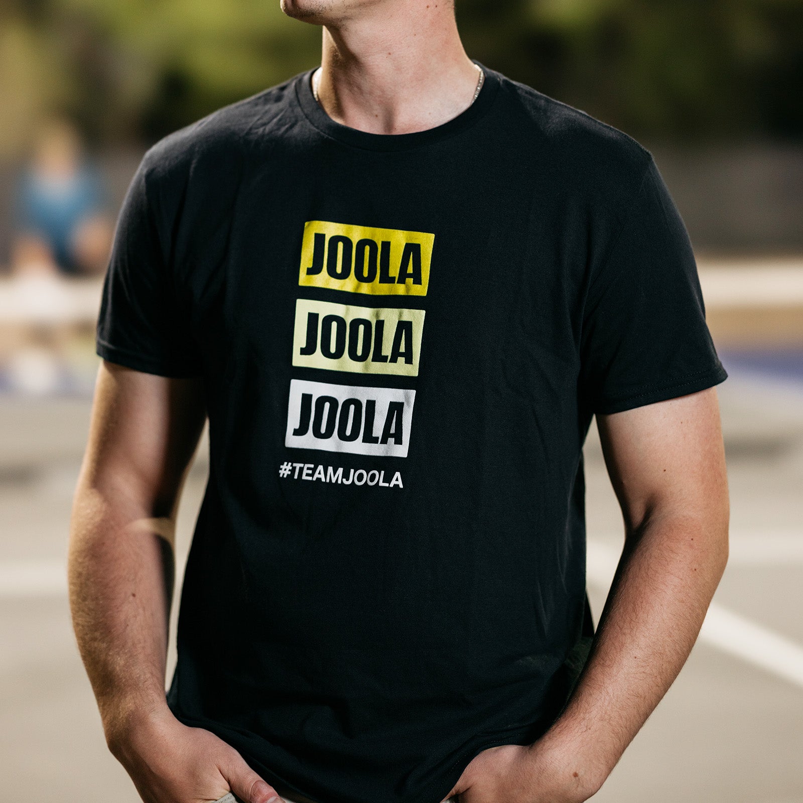 JOOLA Stacked Logo T-Shirt for Men & Women - Premium Cotton Tee for Table Tennis & Casual Wear - Perfect for Sports, Gym, and Everyday Outfits