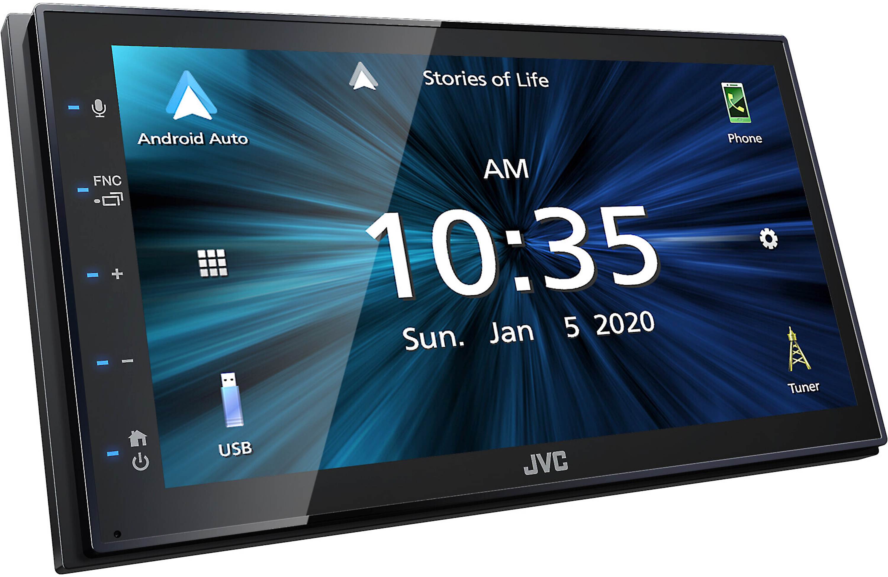 JVC KW M560BT Digital Multimedia Receiver with Bluetooth, Apple CarPlay, Android Auto - Perfect for Car Audio Upgrade & Hands-Free Driving