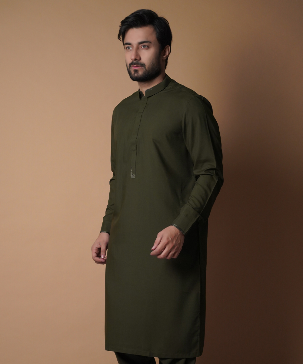 Stylish Forest Green Shalwar Kameez - Traditional Pakistani Outfit for Women | Perfect for Weddings, Festivals & Special Occasions