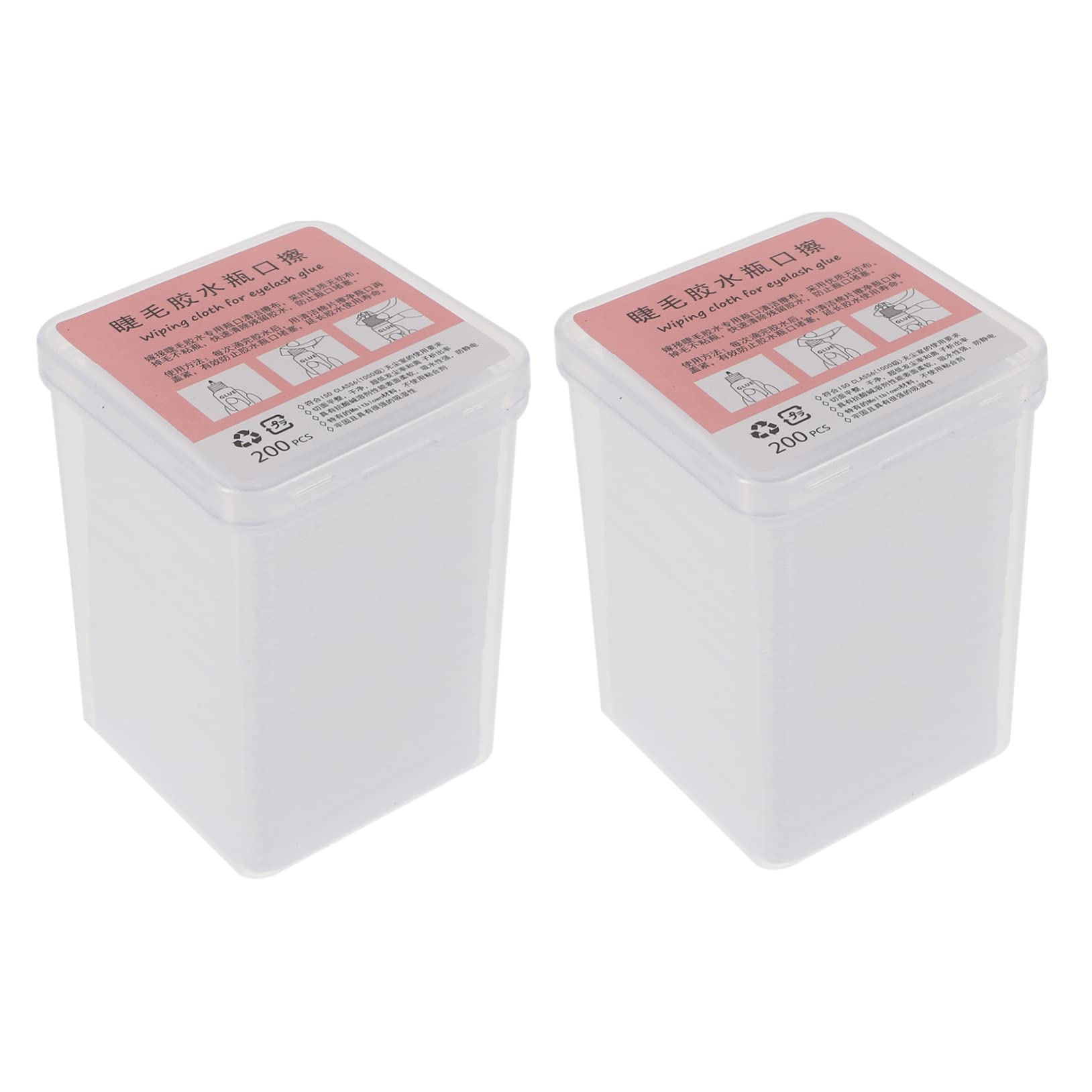 Healeved Lash & Nail Cleaning Pads - 2pcs for Eyelash Glue & Polish Removal