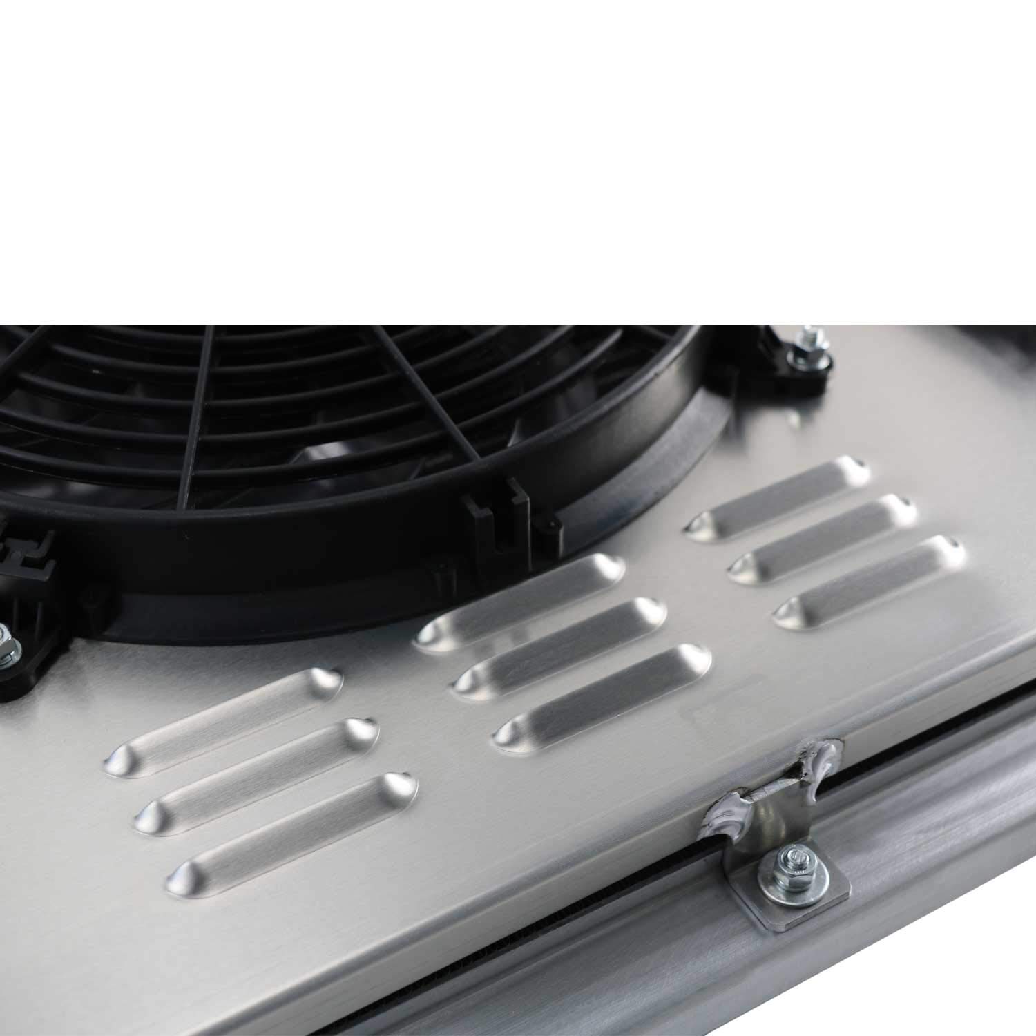 High-Performance Aluminum Radiator for 1967-1972 Chevy GMC C10 C20 C30 K10 K20 K25 Trucks & Blazer - 3 Row Core with Fan Shroud - Perfect for Pickup, Suburban & Van Upgrades
