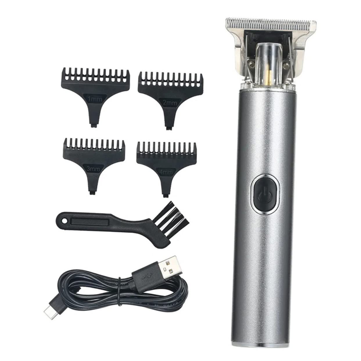 FOMIYES Rechargeable Electric Hair Clipper for Men & Kids - USB Cordless Beard Trimmer, Barber Grooming Shaver for Facial Hair & Head Shaving - Perfect for Home Use, Travel & Professional Haircuts
