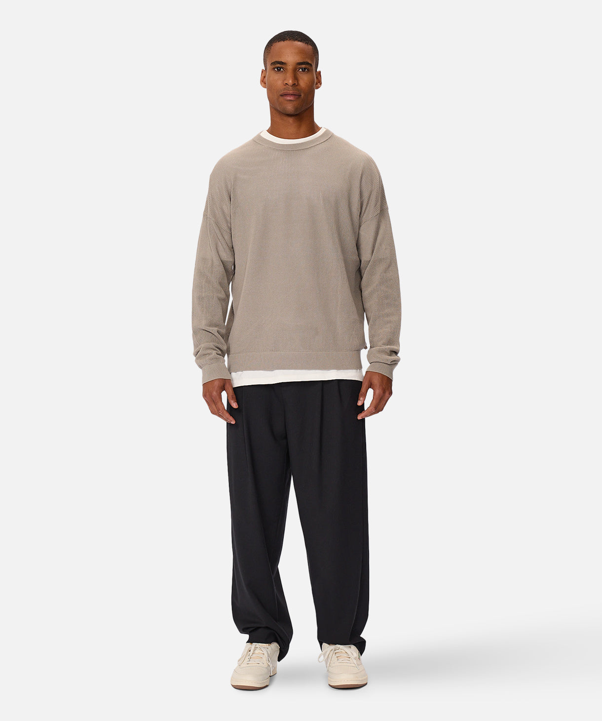 Nanterre Crew Neck Knit Sweater for Men & Women | Soft & Comfortable Rhino Design | Perfect for Casual Wear, Office & Fall Outfits
