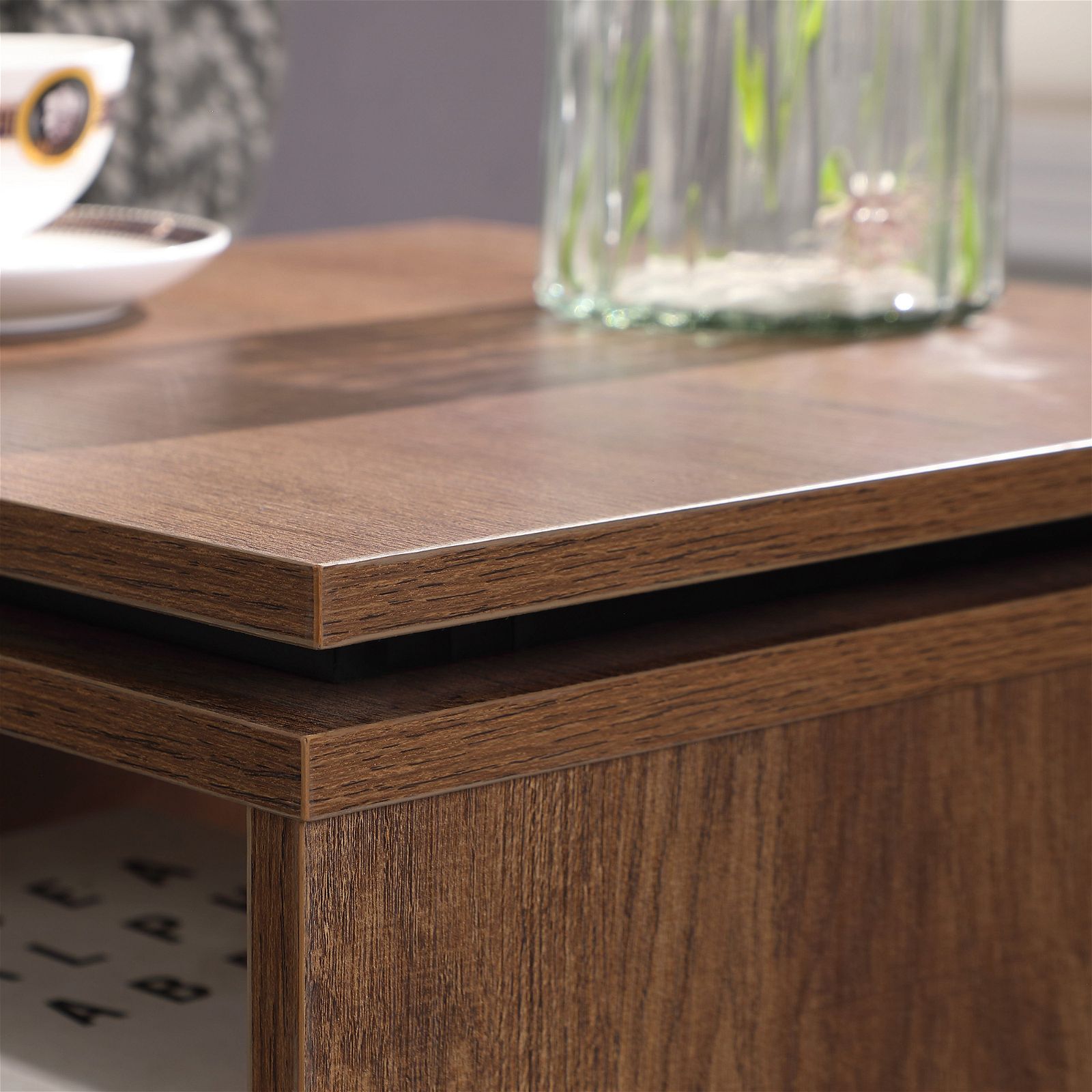 Tauris Hollywood Dark Oak End Table - Stylish Nightstand for Living Room, Bedroom, or Office