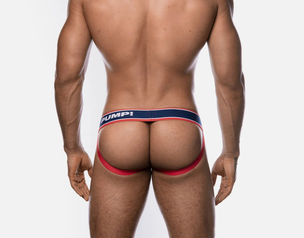 PUMP! Big League Mesh Jockstrap - Navy Blue Athletic Support Underwear for Men | Comfortable & Breathable for Sports, Gym & Workout