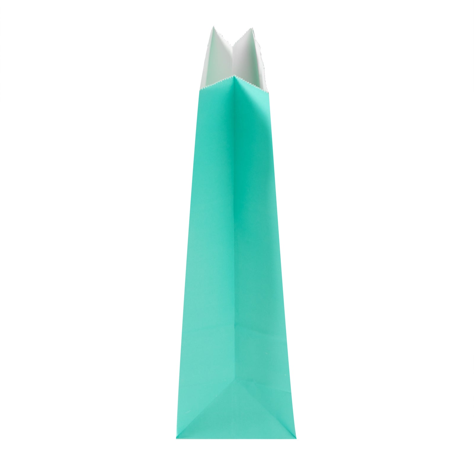 Premium Turquoise Paper Bags - 4 lb Capacity, 5 x 3.25 x 9.5 Inches - Pack of 100 - Perfect for Gift Wrapping, Party Favors & Retail Packaging