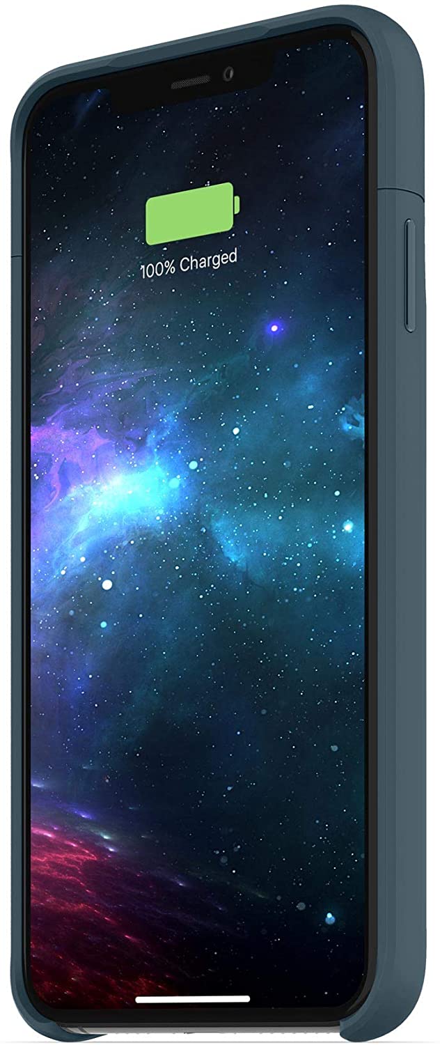 Mophie Juice Pack for iPhone XS Max - 2200mAh Wireless Charging Battery Case (Blue) | Portable Power Bank for Travel, Work & Outdoor Activities