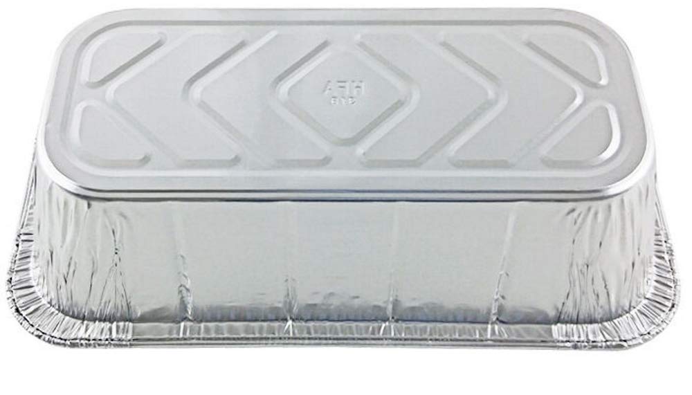 Handi-Foil 1/3 Size Deep Aluminum Steam Pans & 5 lb Loaf Pans (Pack of 200) - Perfect for Catering, Baking, Meal Prep & Food Storage