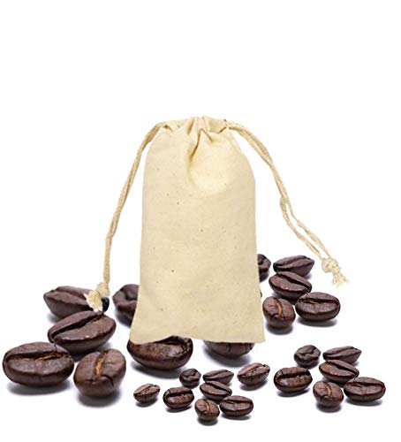 Eco-Friendly 100% Cotton Reusable Muslin Produce Bags for Groceries, Farmers Market & Zero Waste Shopping - Washable & Sustainable Food Storage Solution