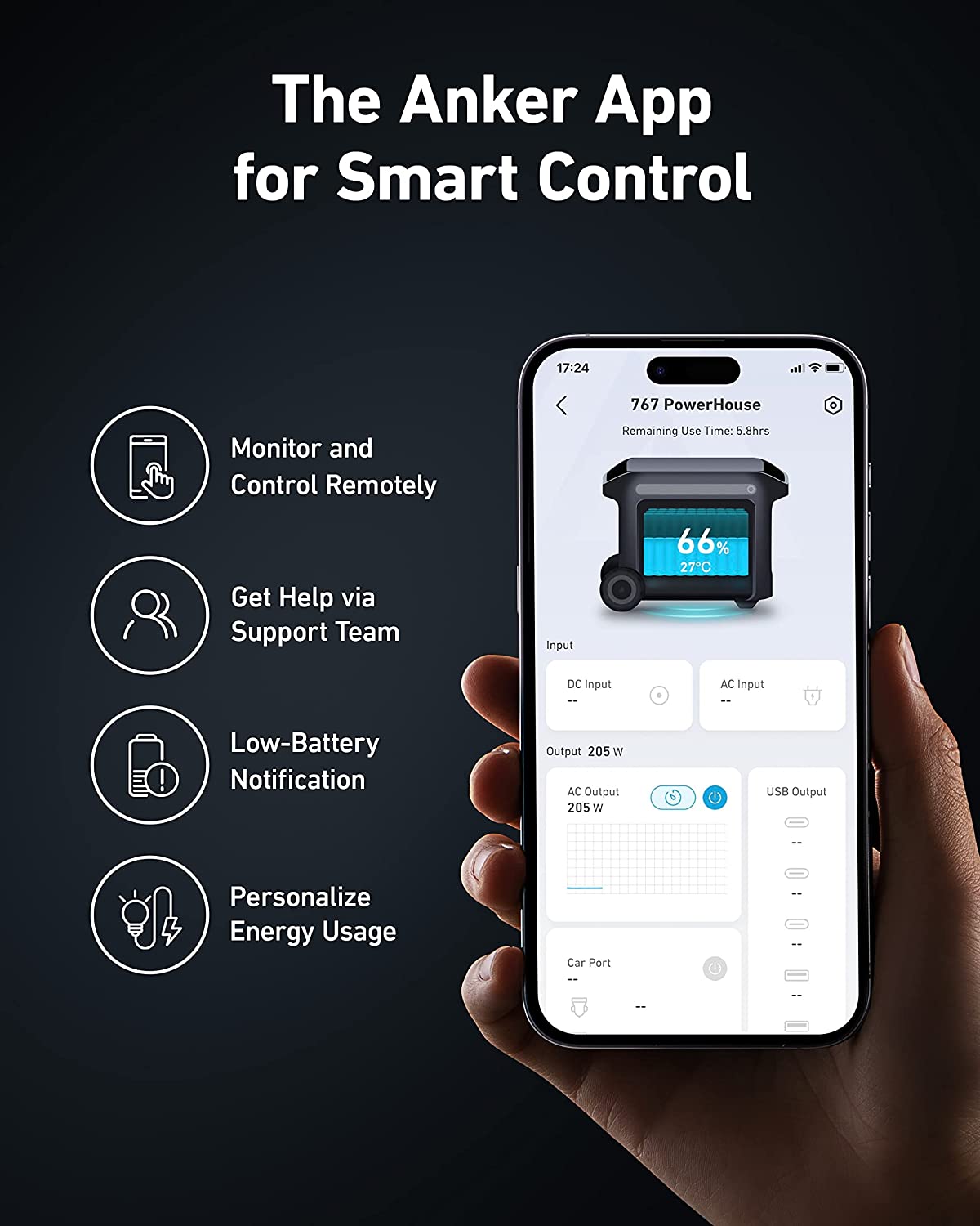 Anker 767 Portable Power Station 2048Wh 2400W Solar Generator - Backup Power for Home, Camping, RV & Outdoor Adventures