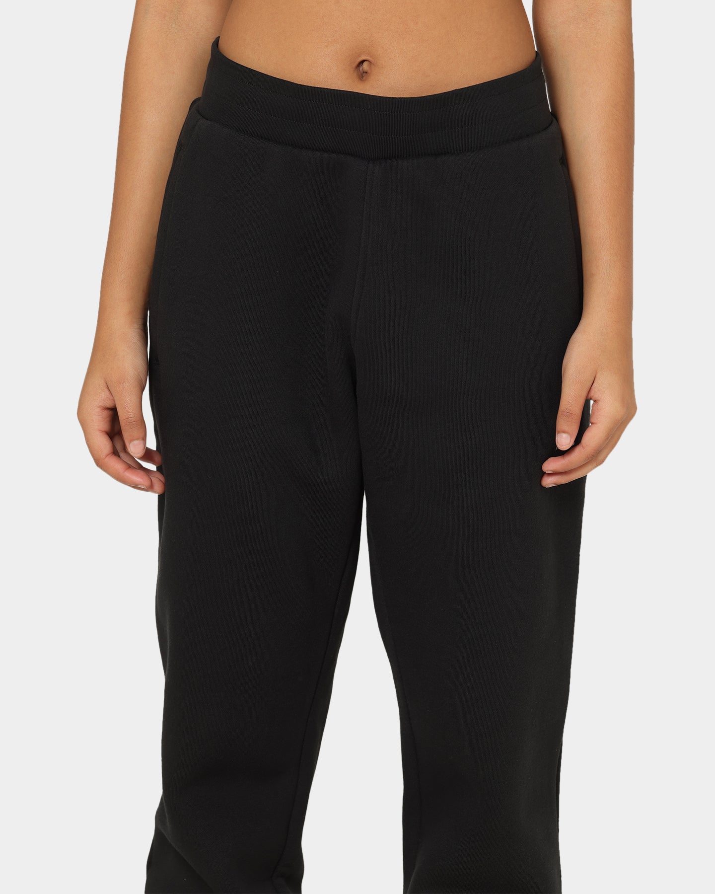 Adidas Essentials Trefoil Sweatpants for Men & Women - Black Cotton Jogger Pants with Side Pockets - Perfect for Gym, Running, Lounge & Casual Wear