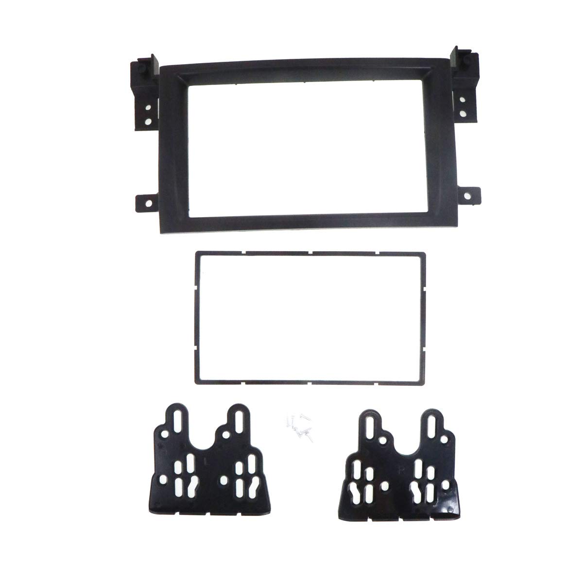 2005-2017 Suzuki Grand Vitara 2 Din Car Stereo Dash Kit - Black Radio Installation Panel Frame for DVD/CD Player Upgrade | Perfect for Aftermarket Head Unit Replacement & Car Audio System Refit
