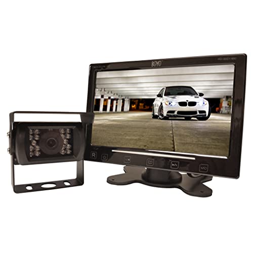 BOYO VISION VTC307M - 7-Inch HD Vehicle Backup Camera System with Heavy-Duty Waterproof Camera for Cars, Trucks, SUVs & Vans | Night Vision & Wide View Angle | Easy Installation | Perfect for Parking, Reversing & Towing Safety