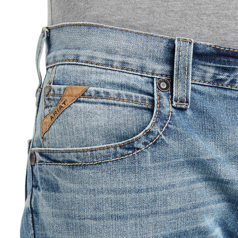 Ariat Men's M4 Relaxed Madera Straight Jean in Shasta - Comfortable & Durable Western Denim for Work, Riding & Casual Wear