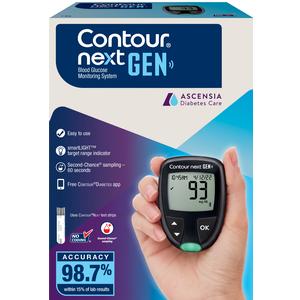 Contour Next Gen Blood Glucose Monitor Kit - Accurate & Easy-to-Use Diabetes Testing Meter with Strips - Perfect for Home Use & Travel