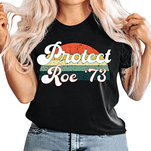 Women's Equality & Rights Printed Short Sleeve Blouse - Round Neck Casual Tunic Tee Shirt (Black, XXXXL) - Perfect for Protests, Feminist Events & Everyday Wear