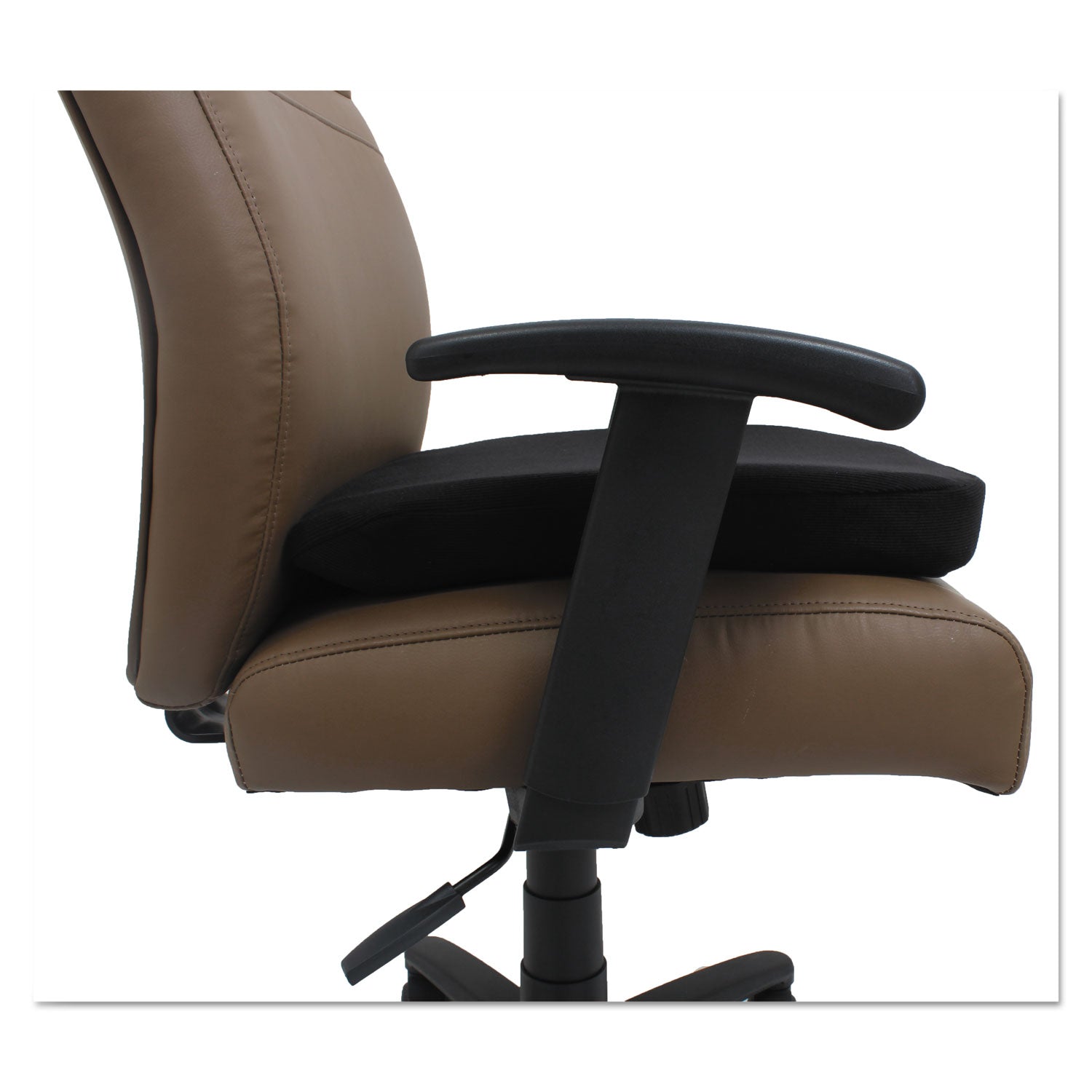 Alera Cooling Gel Memory Foam Seat Cushion with Non-Slip Bottom - 16.5