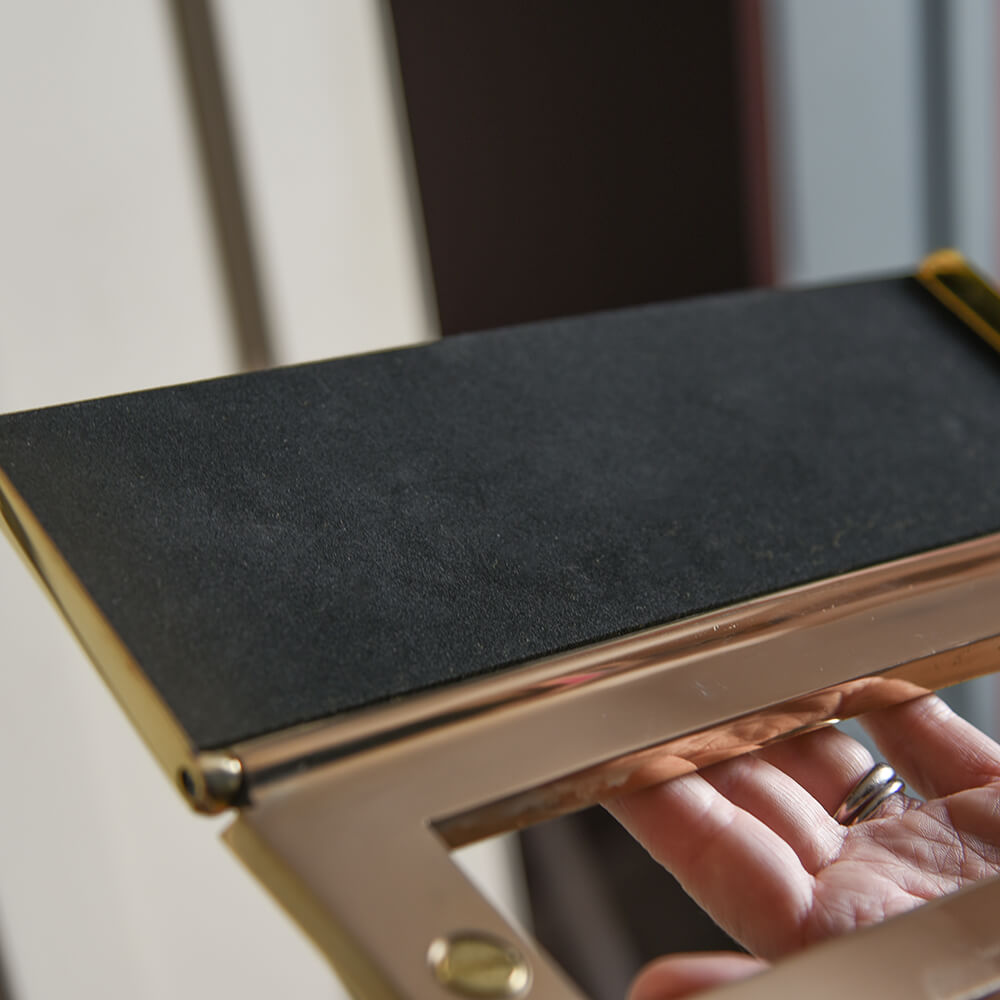 Polished Brass Heavy Duty Letter Organizer - Perfect for Office Desk, Mail Sorting & Home Organization