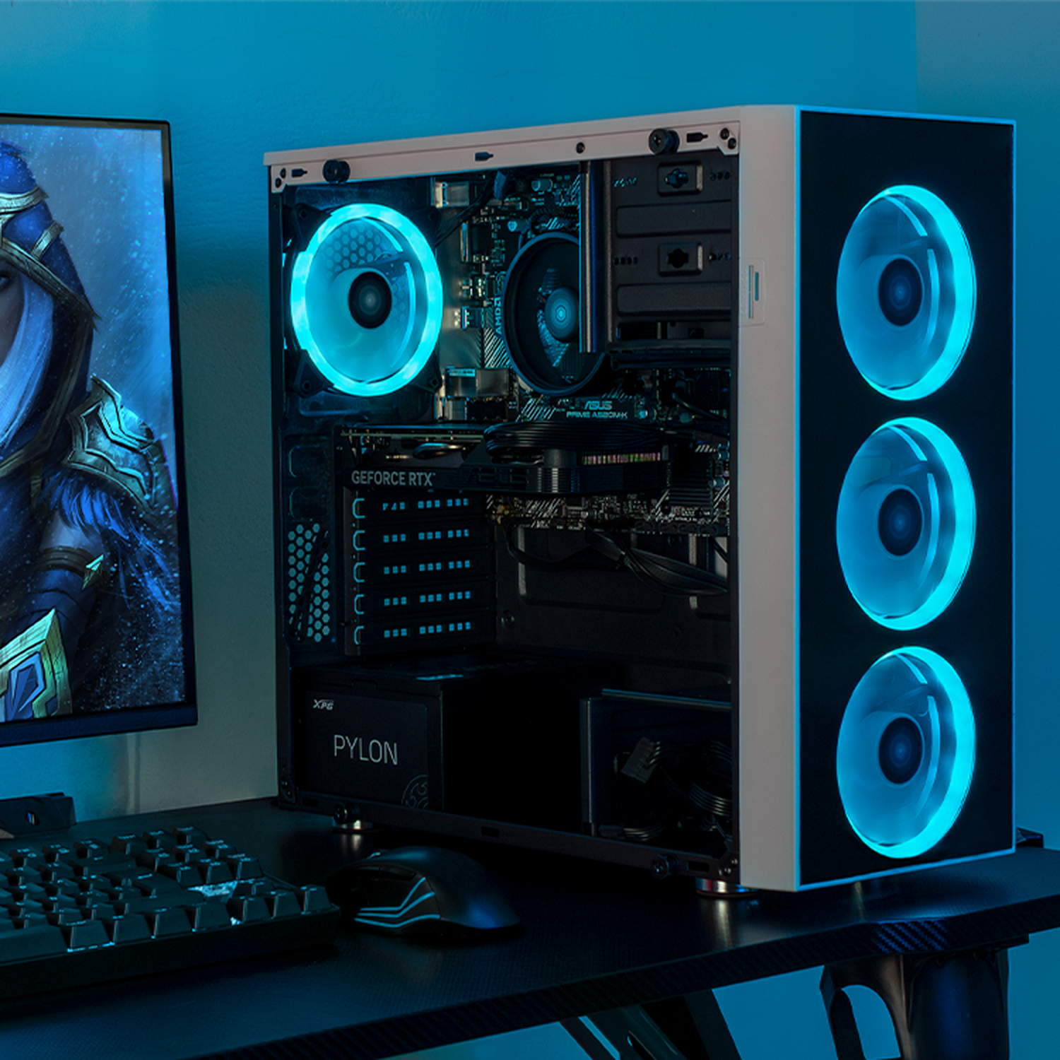 Xtreme Gaming PC with NVIDIA GeForce RTX 4060, AMD Ryzen 5 5500, 32GB RAM, 1TB SSD, 23.8