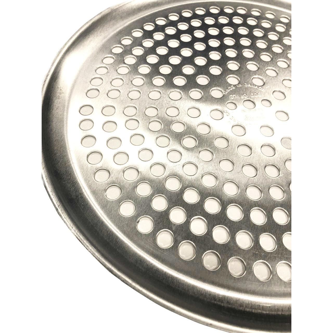 Premium 8-Inch Aluminum Perforated Pizza Pan by Crown Cookware - 20 Gauge Heavy Duty for Even Baking & Crispy Crust - Perfect for Home Kitchens, Restaurants & Outdoor Pizza Parties (Model 500-07083)