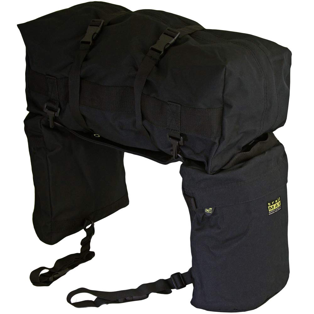 TrailMax Medium Insulated Horse Saddlebags for Western & Endurance Riding - Detachable Cantle Bag Included | Perfect for Trail Rides, Camping & Long-Distance Horseback Adventures