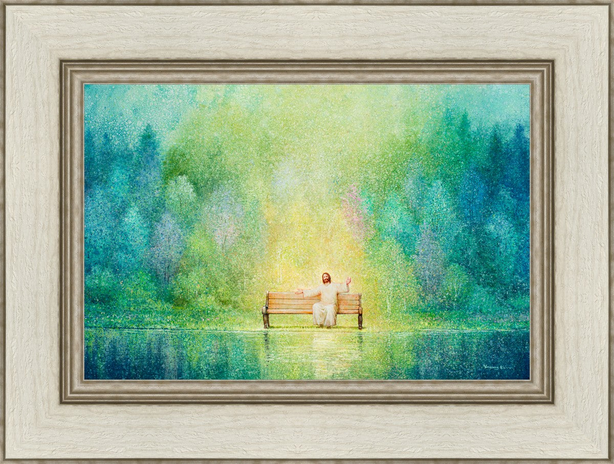 Come Unto Me and I Will Give You Rest - Inspirational Christian Wall Art for Home Decor & Church - Perfect for Bedroom, Living Room & Office