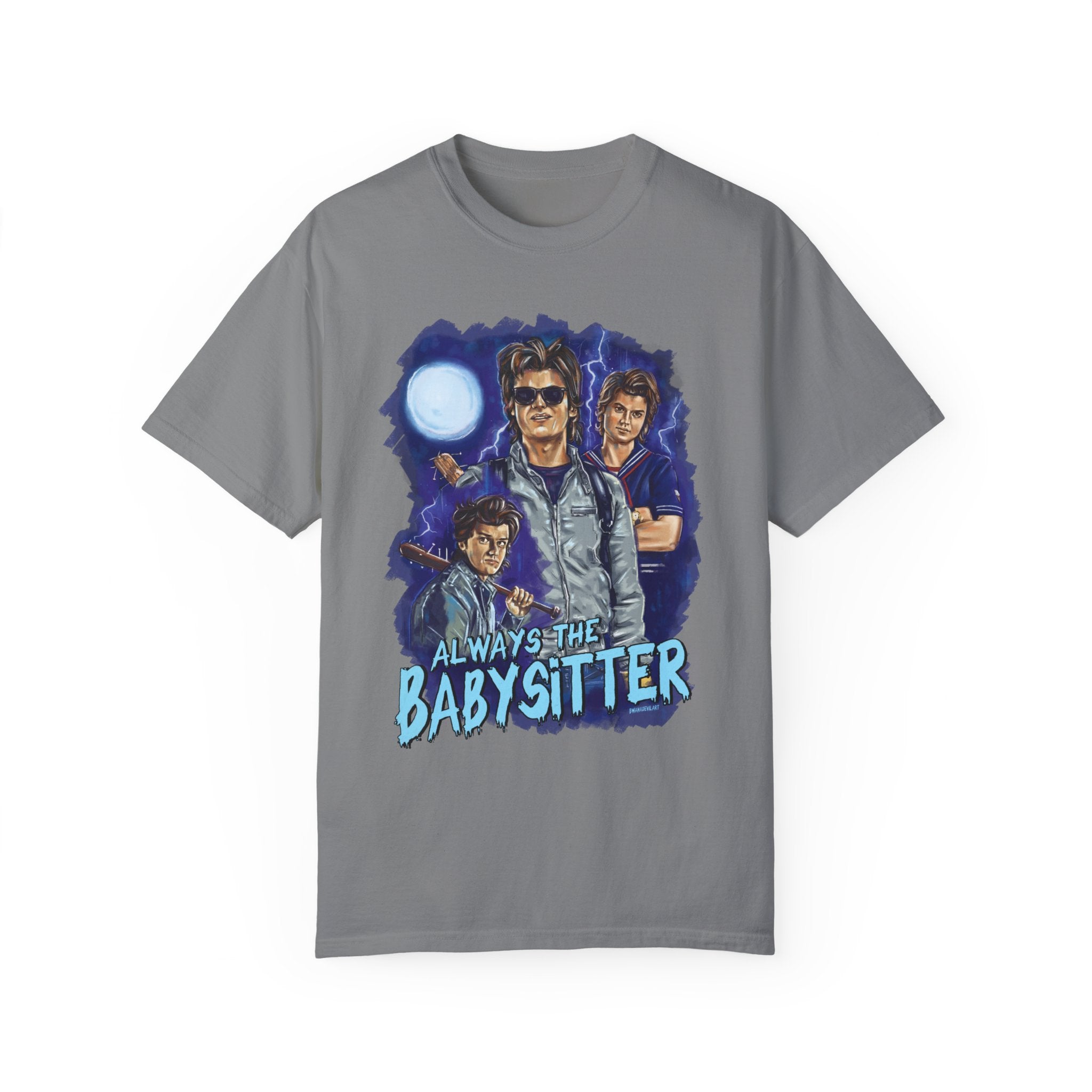 Always The Babysitter T-Shirt - Funny Cute Babysitting Gift Idea for Nannies & Childcare Workers - Perfect for Work, Parties & Everyday Wear