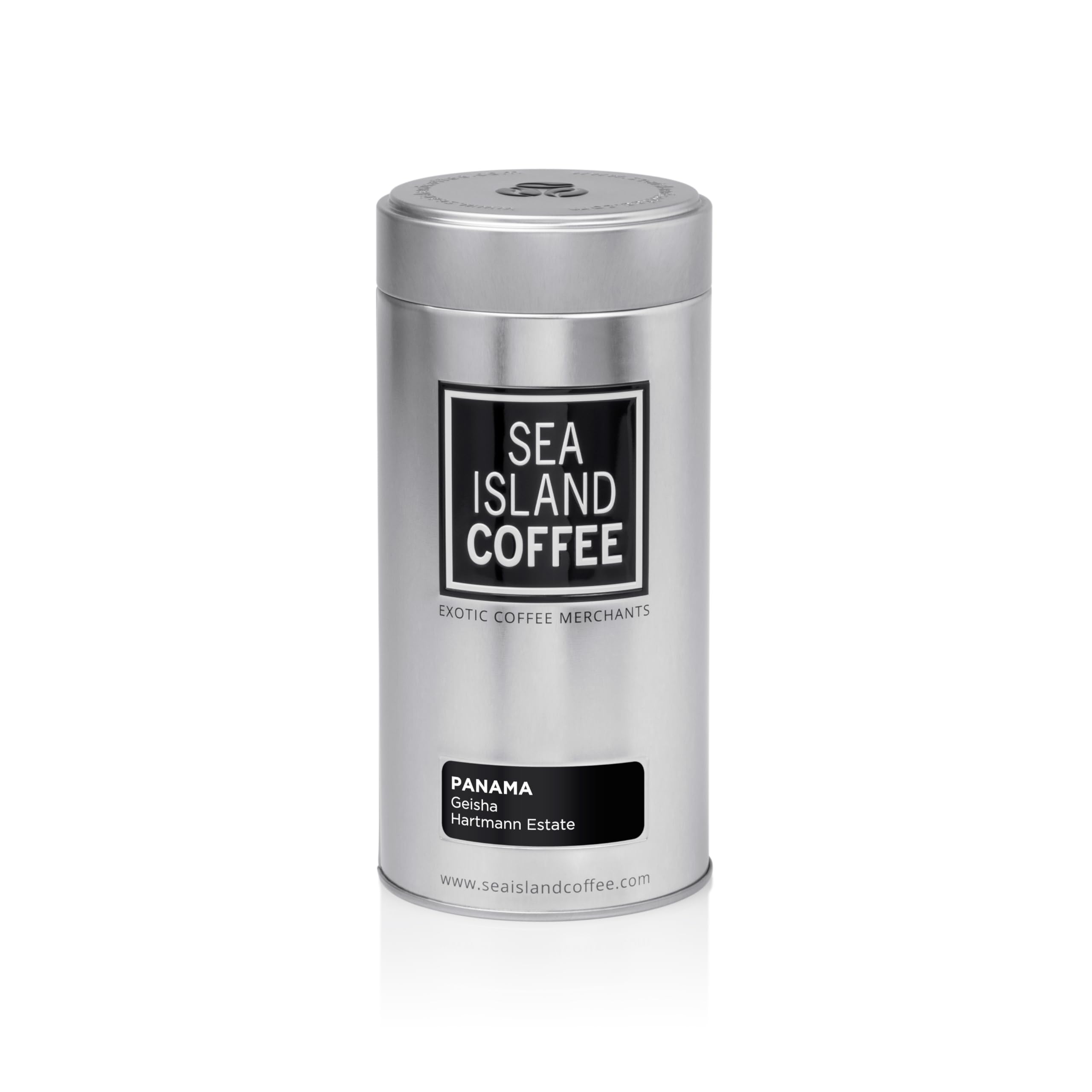 Premium Geisha Coffee Beans - Panama Hartman Estate, 250g Tin - Specialty Arabica for French Press & Pour Over - Perfect for Home Brewing & Gifting