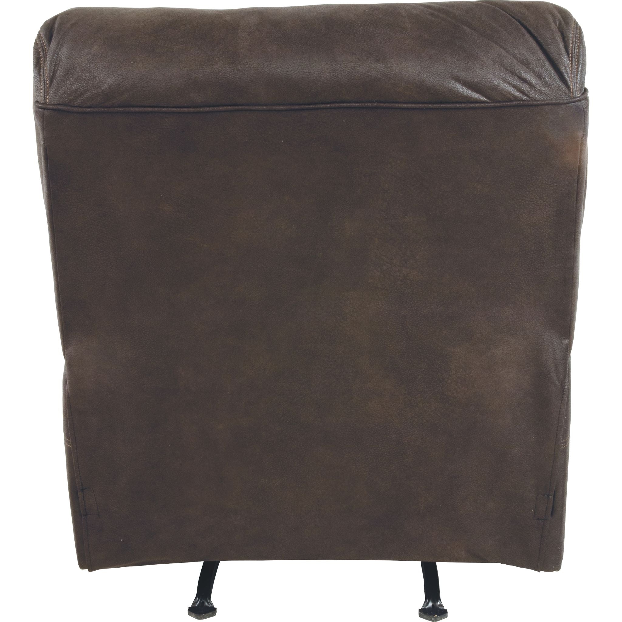 Boxberg Rocker Recliner Chair - Teak Wood Rocking Recliner with Padded Cushions - Perfect for Living Room, Nursery, or Patio Relaxation