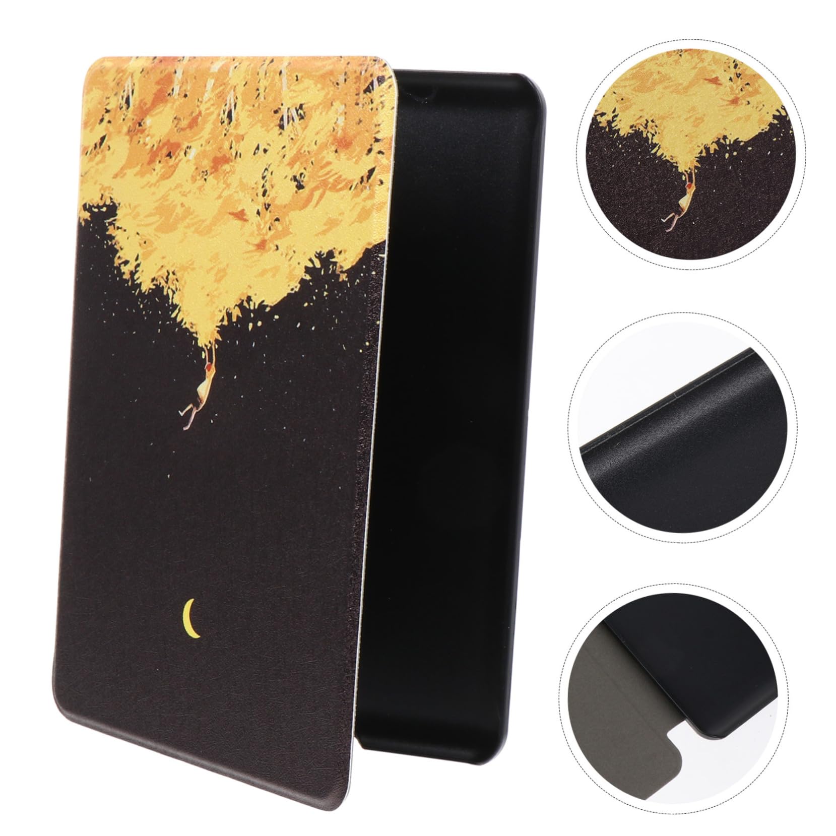 UKCOCO 8-Piece Protective Case Set for E-Readers - Premium Imitation Leather Shell Cover with Auto Wake/Sleep Function - Compatible with Kindle, Nook, Kobo & More Ebook Readers - Perfect for Travel, Reading & Daily Protection