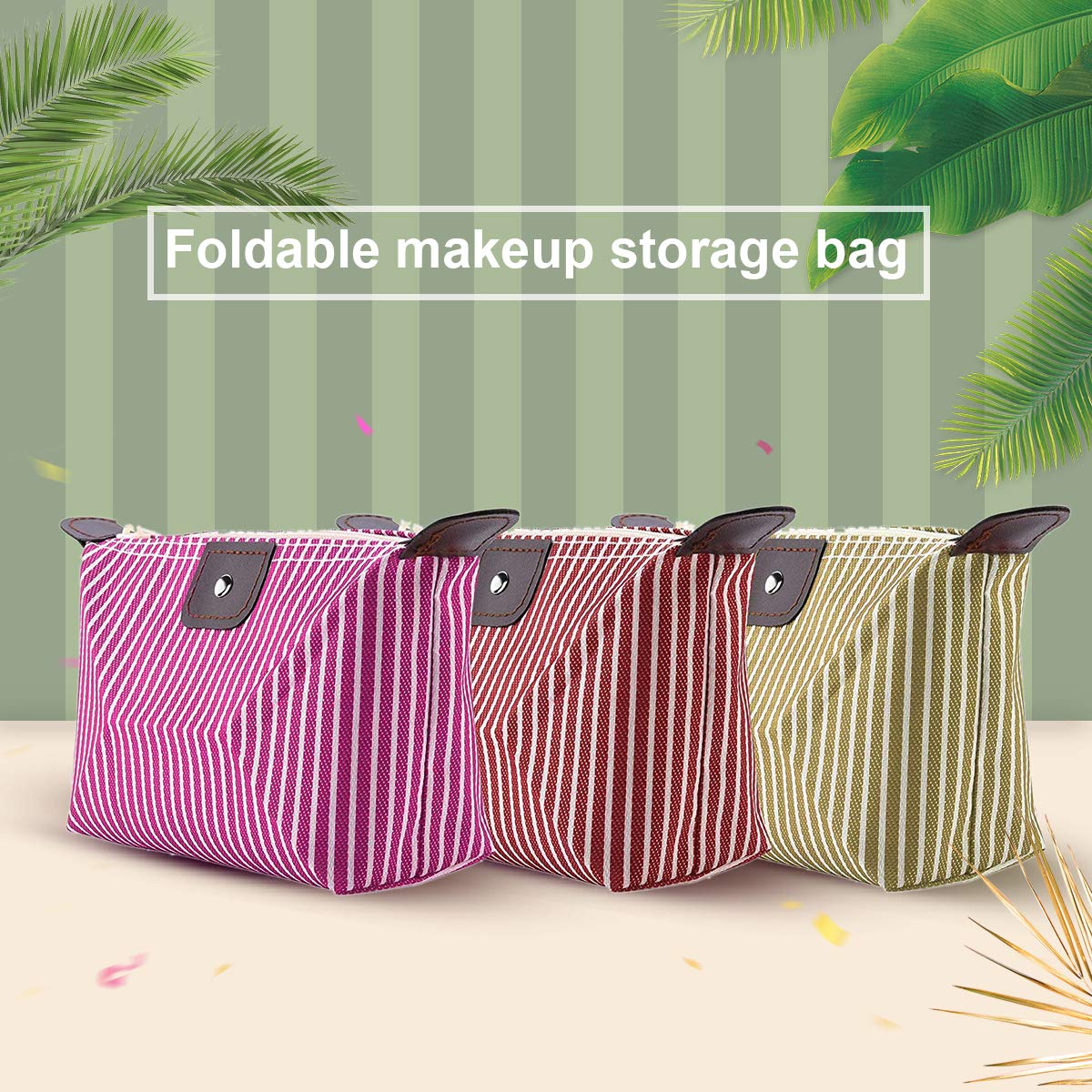 Waterproof Makeup Bag Set for Women - 6 PCS Travel Cosmetic Organizer, Multifunctional Toiletry Pouch, Portable Dumpling Shaped Cosmetic Case for Travel, Gym & Daily Use (6 Colors)