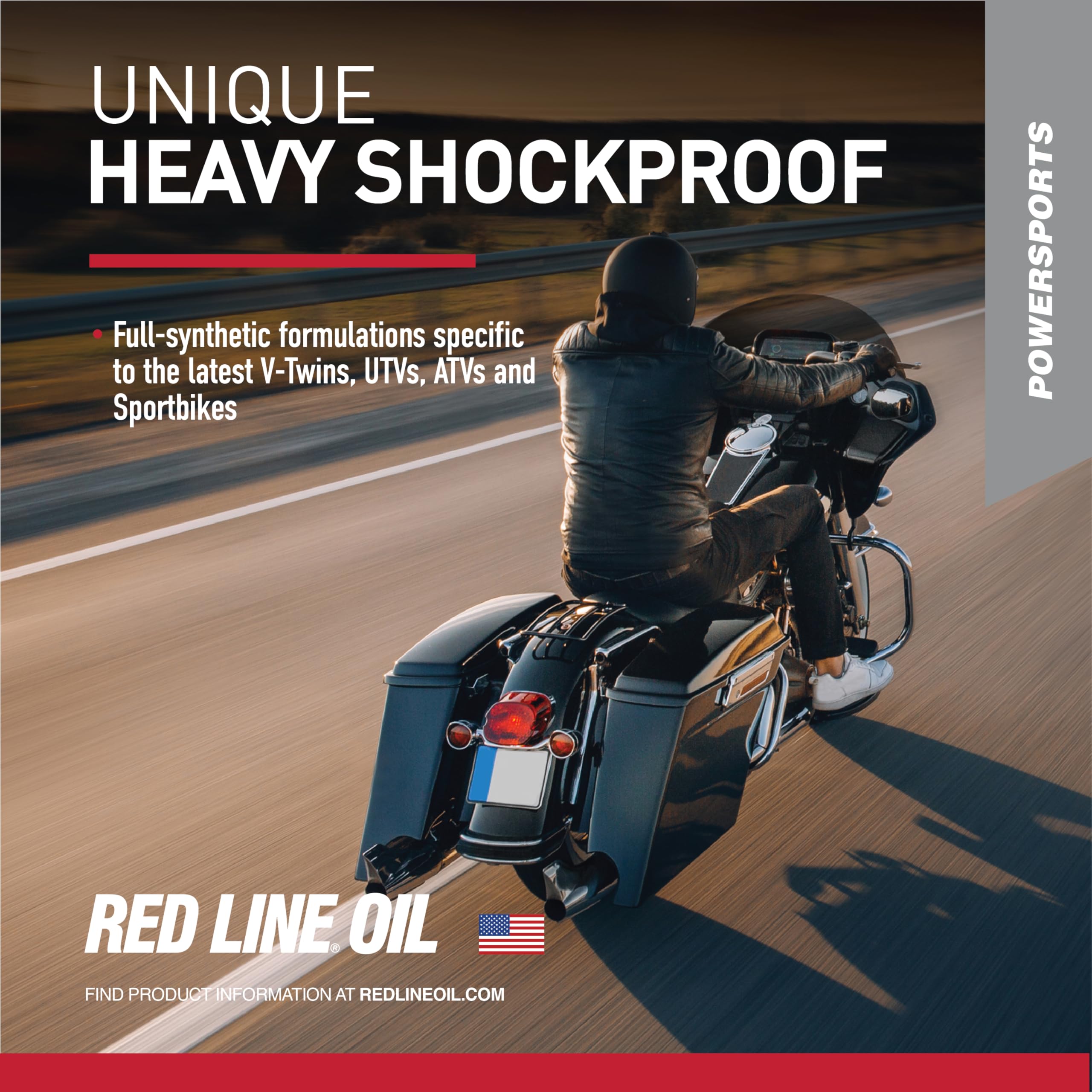 Red Line 42804 Full Synthetic V-Twin Motorcycle Gear Oil - 1 Quart (12 Pack) - Shockproof Transmission Fluid for Harley Davidson, Cruisers & High-Performance Bikes - Ideal for Extreme Temperature Riding & Heavy-Duty Use