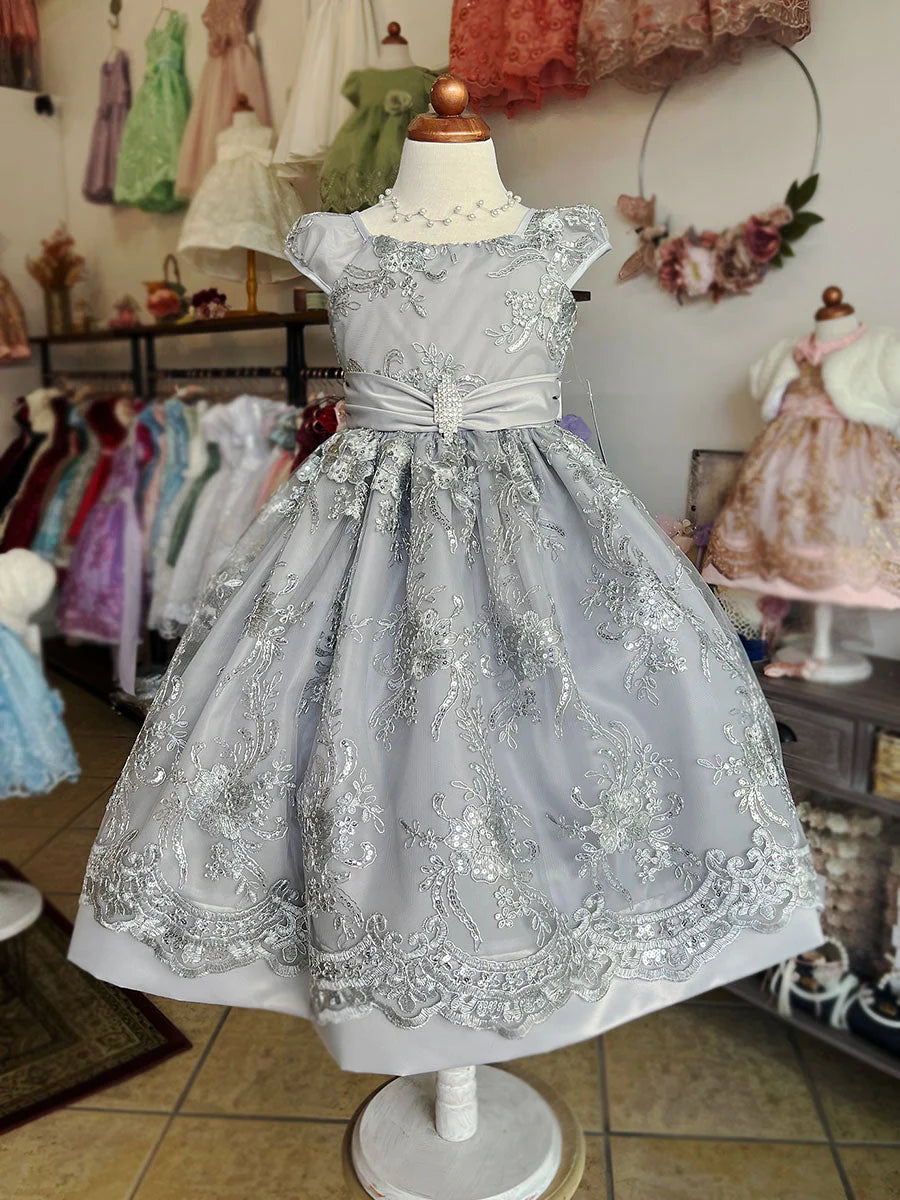 Elegant Party & Flower Girl Dress for Weddings & Special Occasions - Style #191